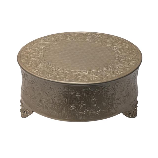 Rental store for Cake Stand, Gold Round 6  h x 14  d in Saskatoon SK