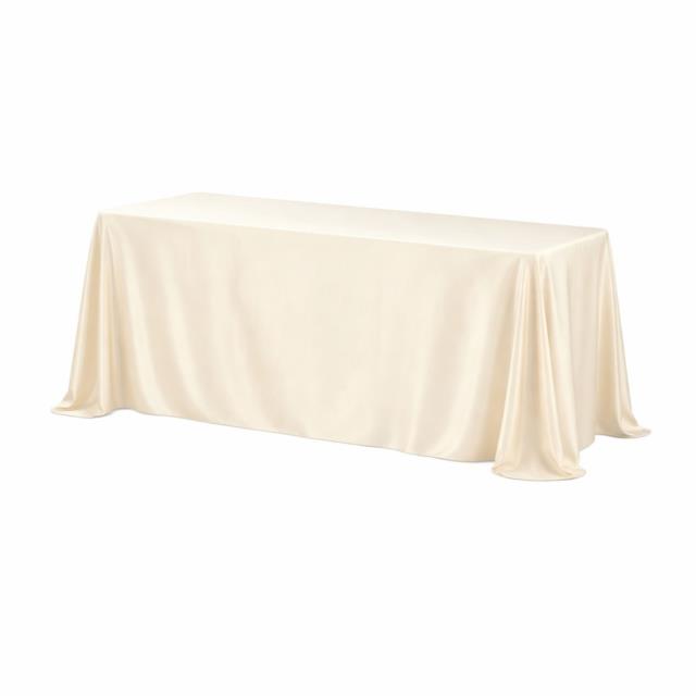 Rental store for Cloth, 90  X 156  Ivory Sateen N in Saskatoon SK