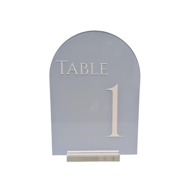 Rental store for Table Numbers, Acrylic Dusty Blue 1-22 in Saskatoon SK