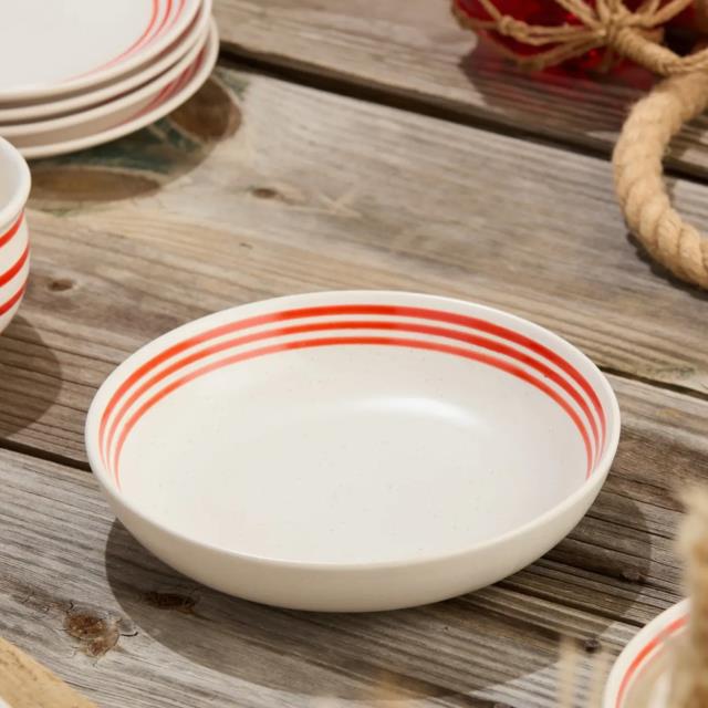 Rental store for Plate, Soup Bowl 36oz Red Line in Saskatoon SK