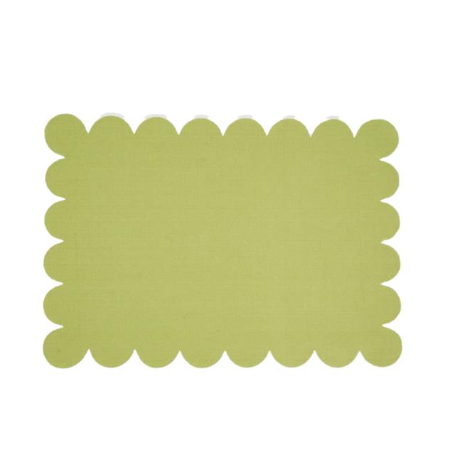 Rental store for Placemat, Scalloped Border Kiwi White in Saskatoon SK