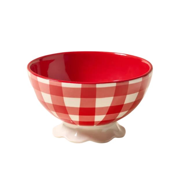 Rental store for Bowl, Snack Gingham Red White 7.8oz in Saskatoon SK