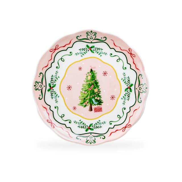Rental store for Plate, Salad Holiday Tree Pink 8.75 in Saskatoon SK