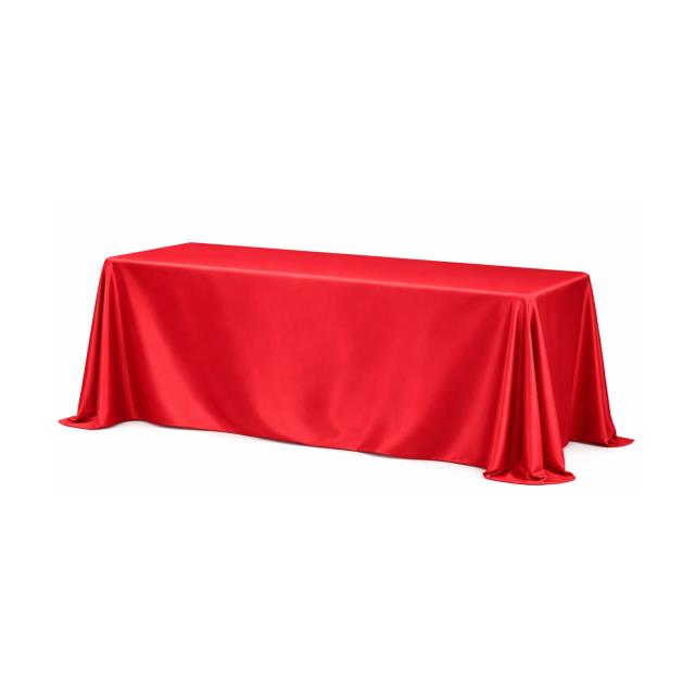 Rental store for Cloth, 90  x 156  Valentine Red Satin in Saskatoon SK
