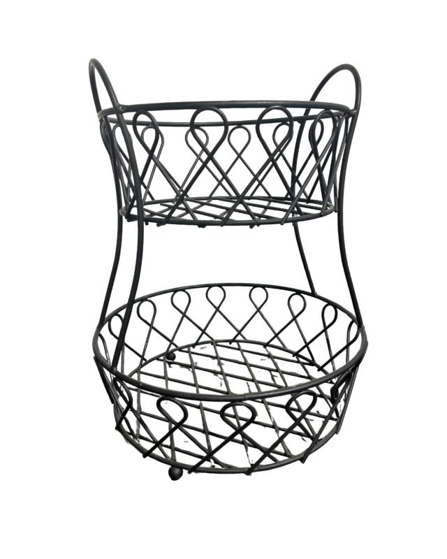 Rental store for Basket, 2 Tier Small Wrought Iron in Saskatoon SK