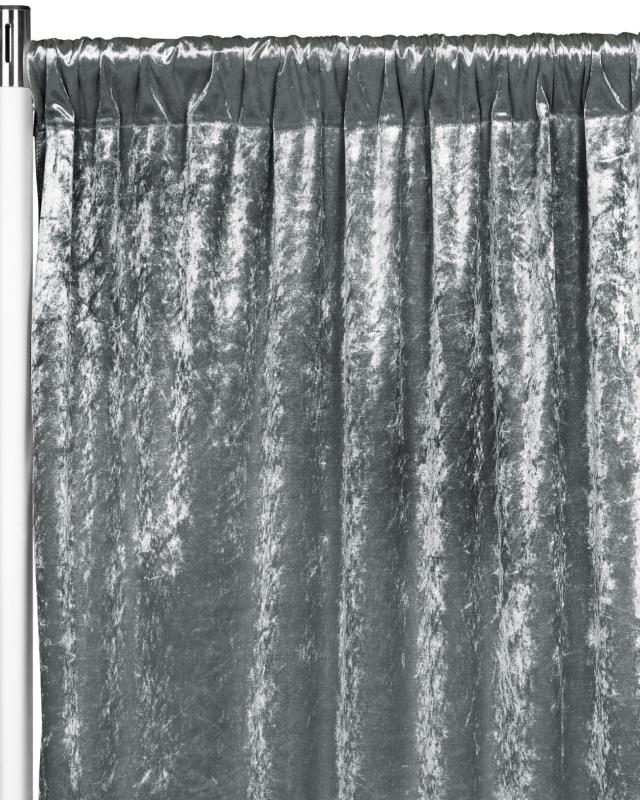 Rental store for Drape, Velvet Charcoal Grey 12 H x 52 W in Saskatoon SK