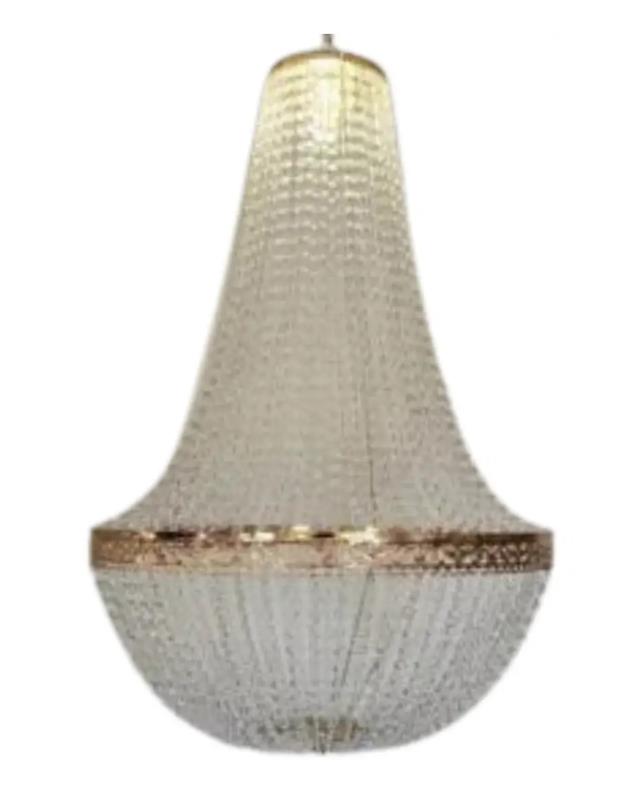 Rental store for Chandelier, Large Bell Crystal Gold in Saskatoon SK