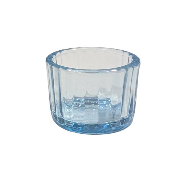 Rental store for Votive, Mini Blue Ribbed 2 Dx1.5 H in Saskatoon SK