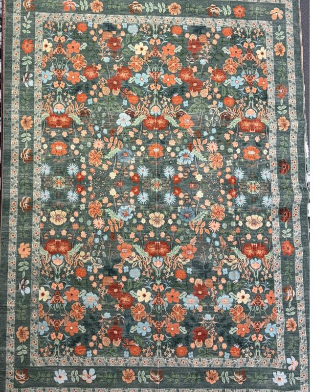 Rental store for Rug, Floral Green   Multi  9 W x 12 L in Saskatoon SK
