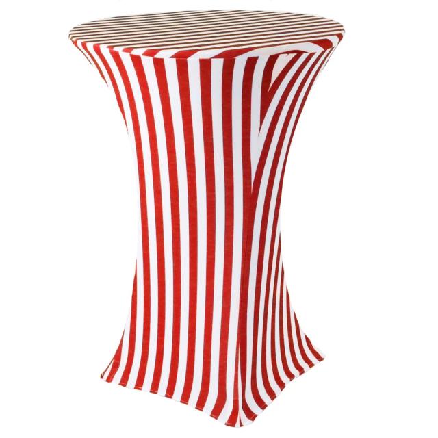Rental store for Tablehug, 30  X 42  Red White Stripe in Saskatoon SK