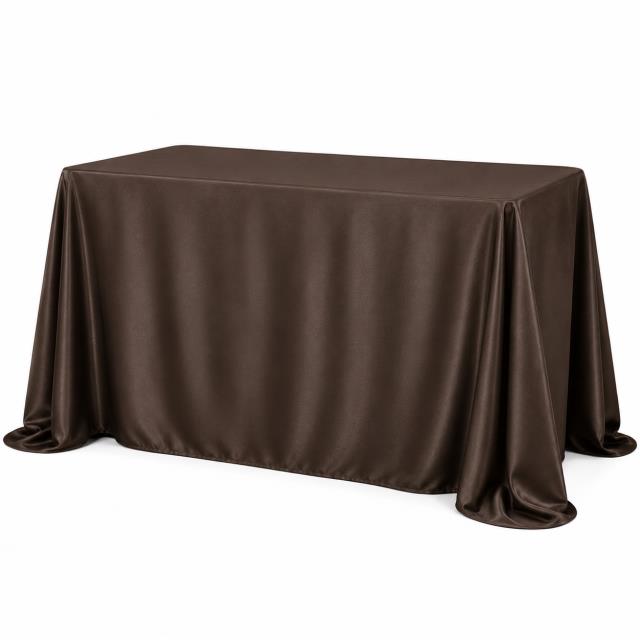 Rental store for Cloth, 90  X 156  Light Chocolate Satin in Saskatoon SK