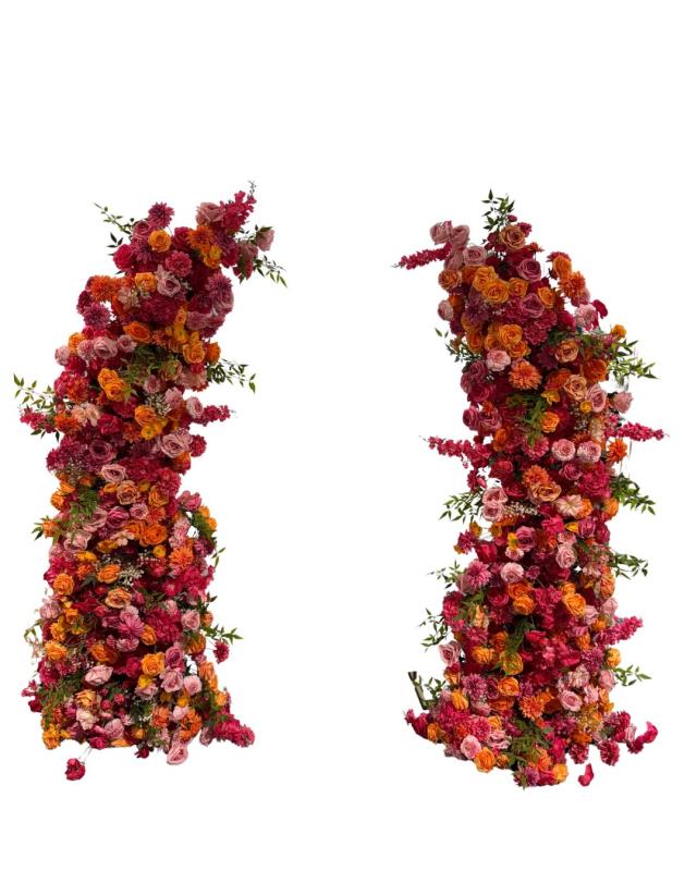 Rental store for Arch, Curved Arch Pink Orange Floral 2pc in Saskatoon SK