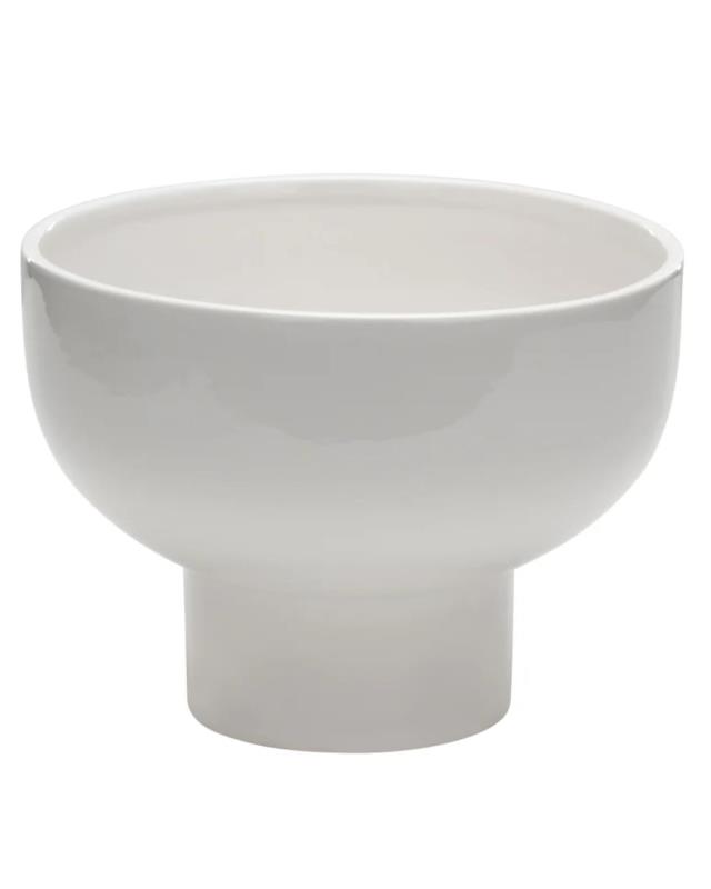 Rental store for Vase, White Pedestal Bowl  6   x  8 in Saskatoon SK