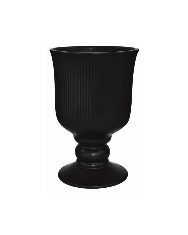 Rental store for Vase, Black Pedestal Vase 7 3 4 × 4 1 2 in Saskatoon SK