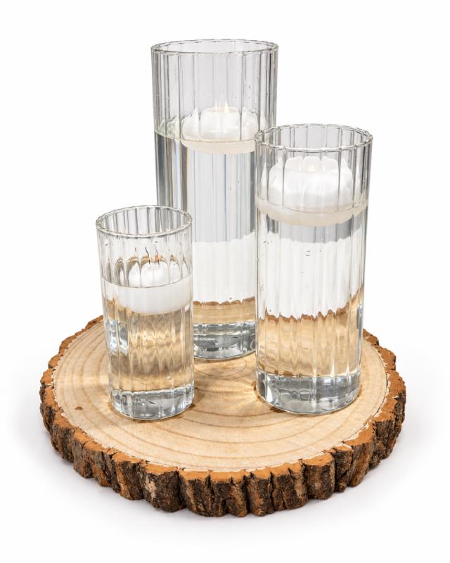 Rental store for Centerpiece, Ribbed Floating Wood Base in Saskatoon SK